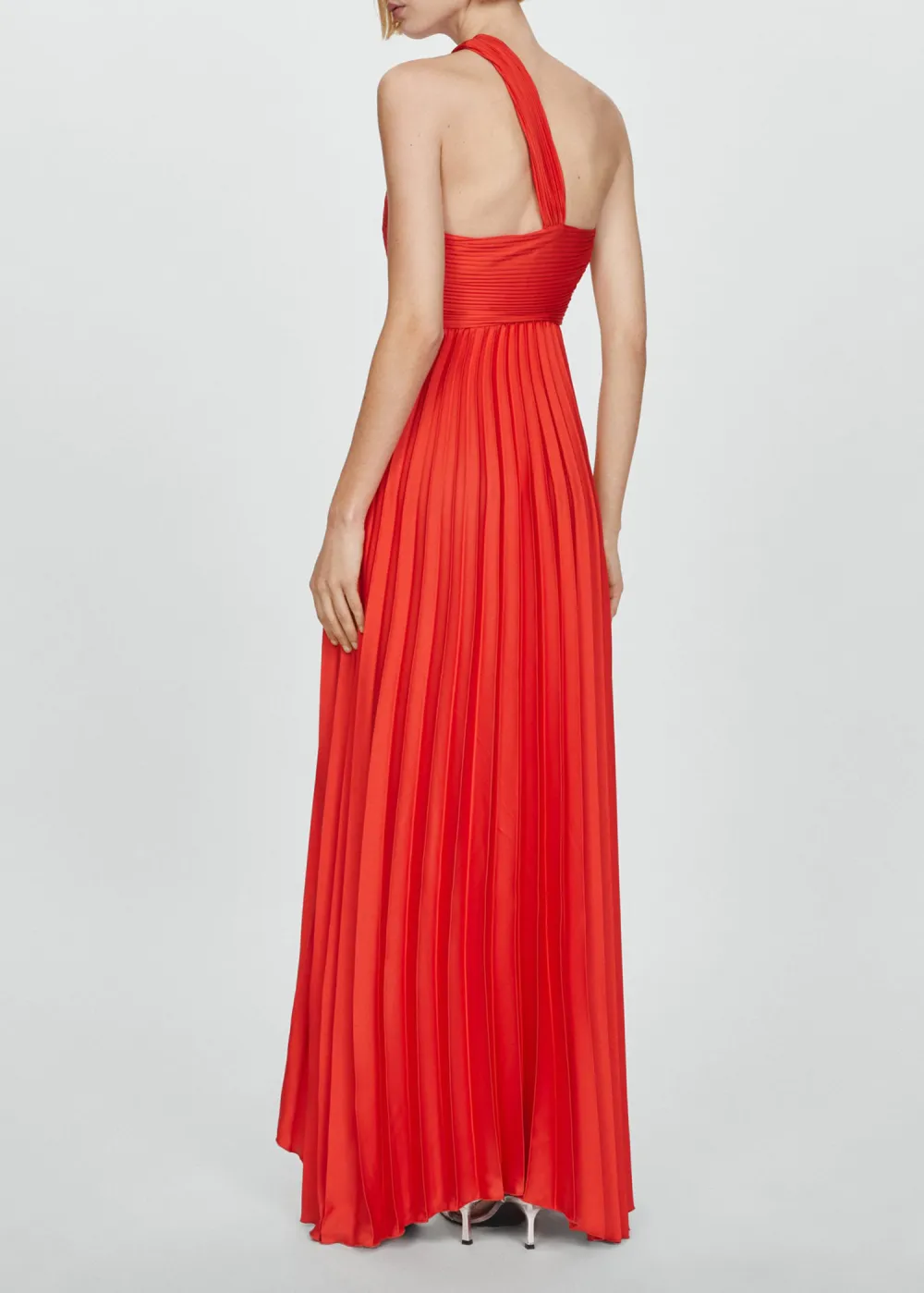 Asymmetrical pleated dress