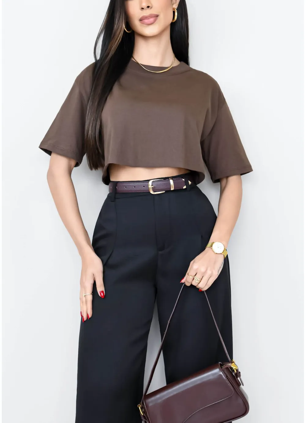 BASIC OVERSIZED CROP TOP