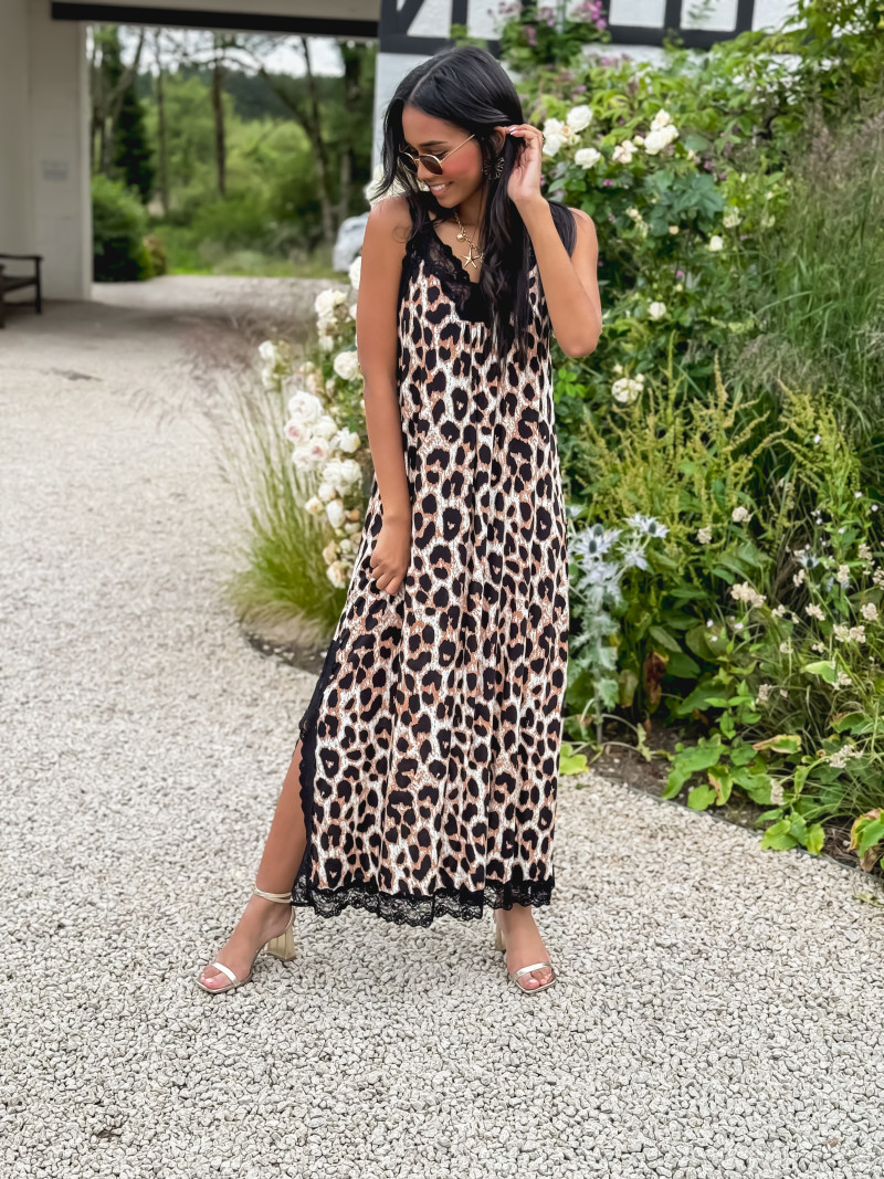 ORLANE LEOPARD LONG DRESS