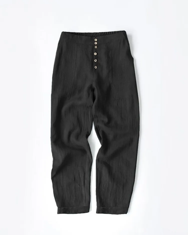 Button Cropped Pants