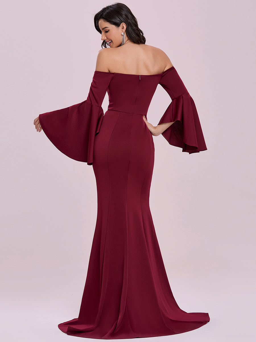 Elegant Wholesale Off Shoulder Simple Mermaid Evening Dress