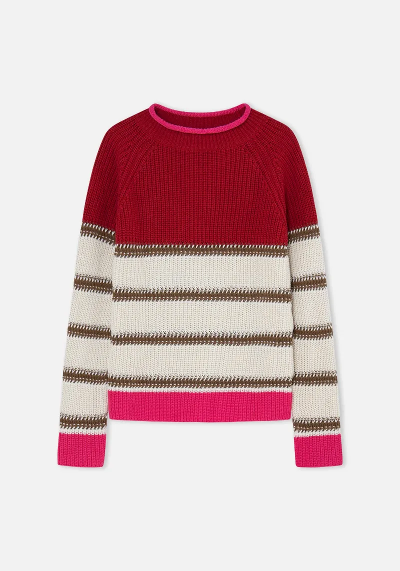 PALMAR RASPBERRY SWEATER