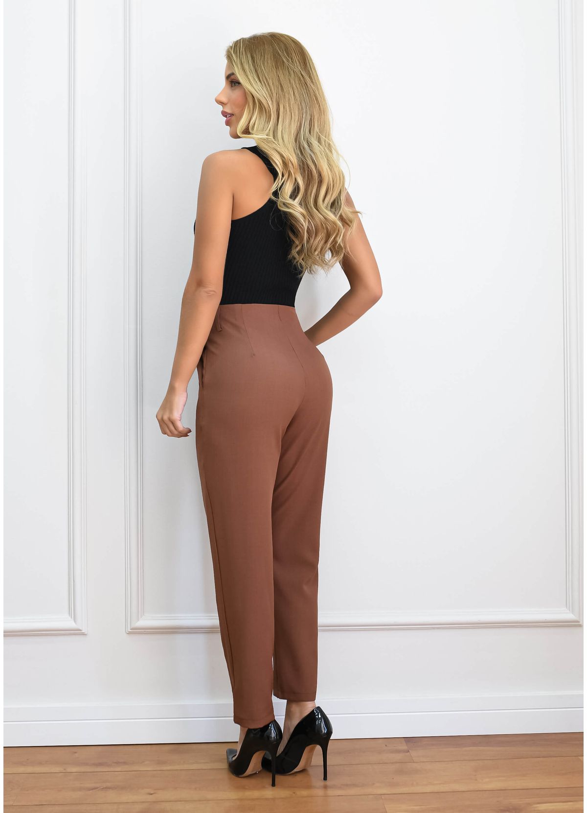 SLIM HIGH WAIST DRESS PANTS