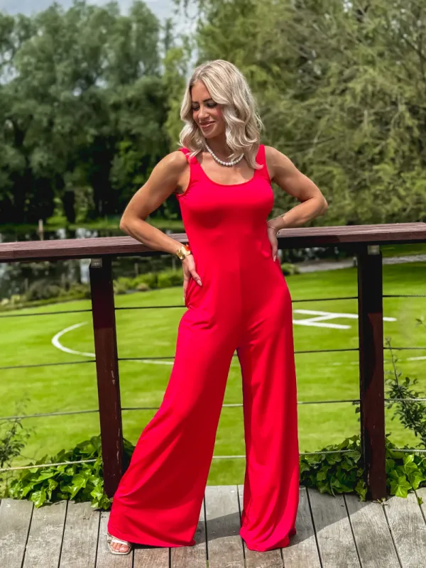 TRISS JUMPSUIT - RED