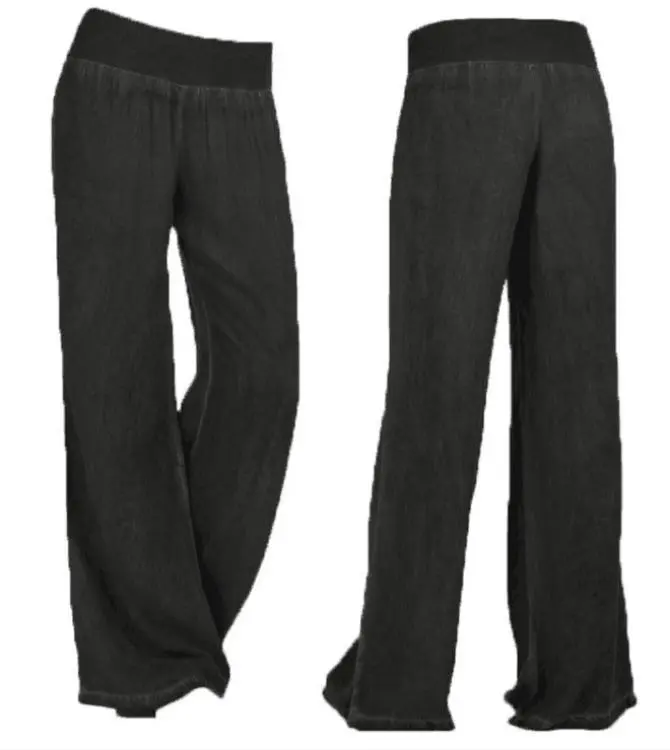 Plus Size Fashion Loose Pure Color Yoga Pants