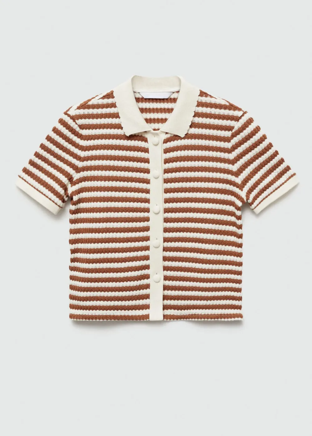 Combined knitted T-shirt