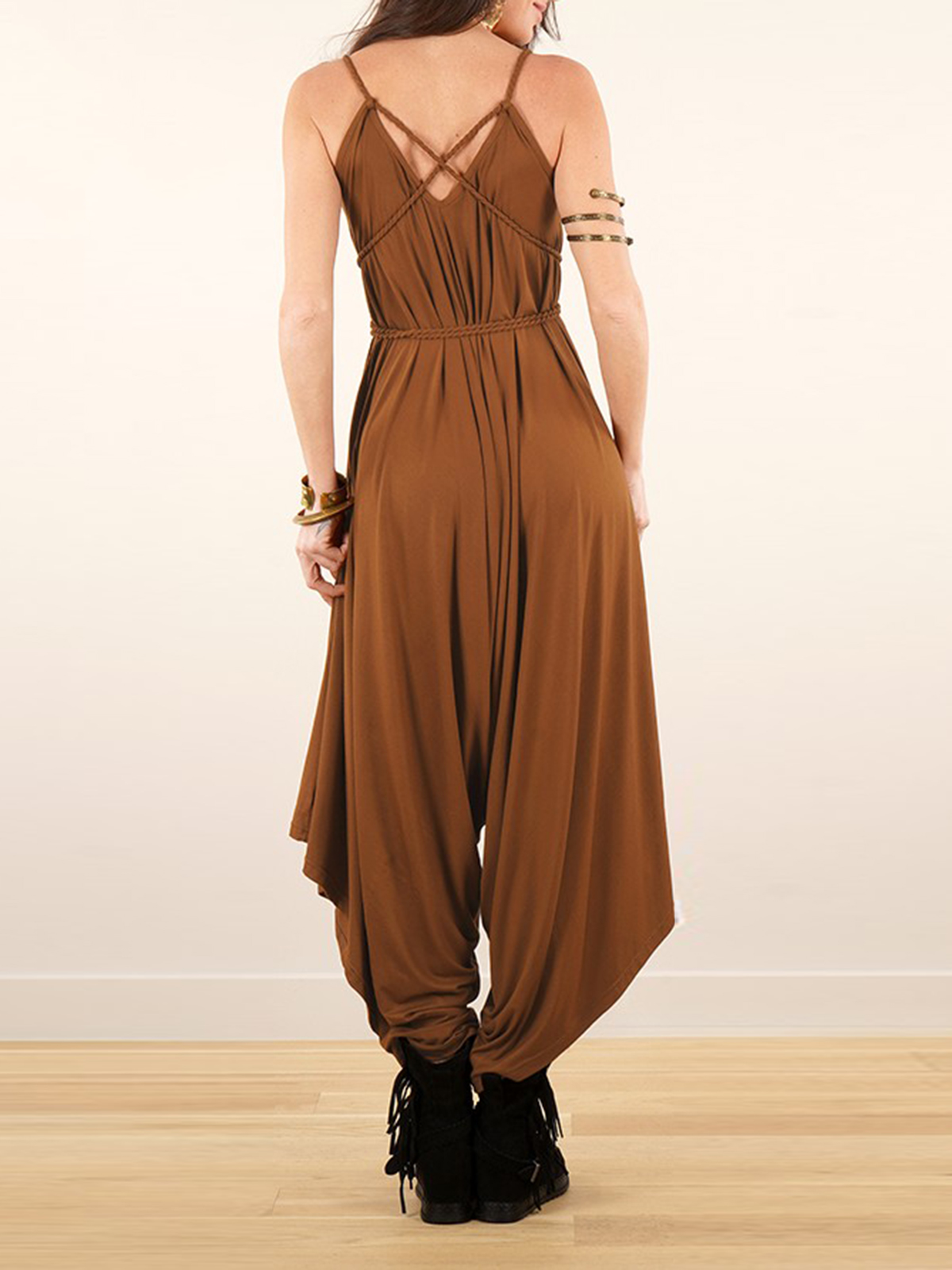 Loose And Reversible Strappy Jumpsuit