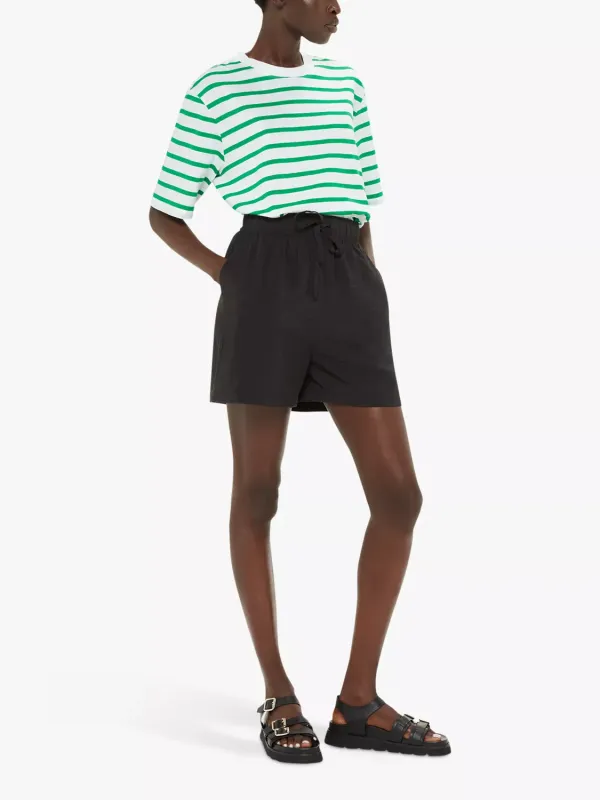 Stripe Short Sleeve Top