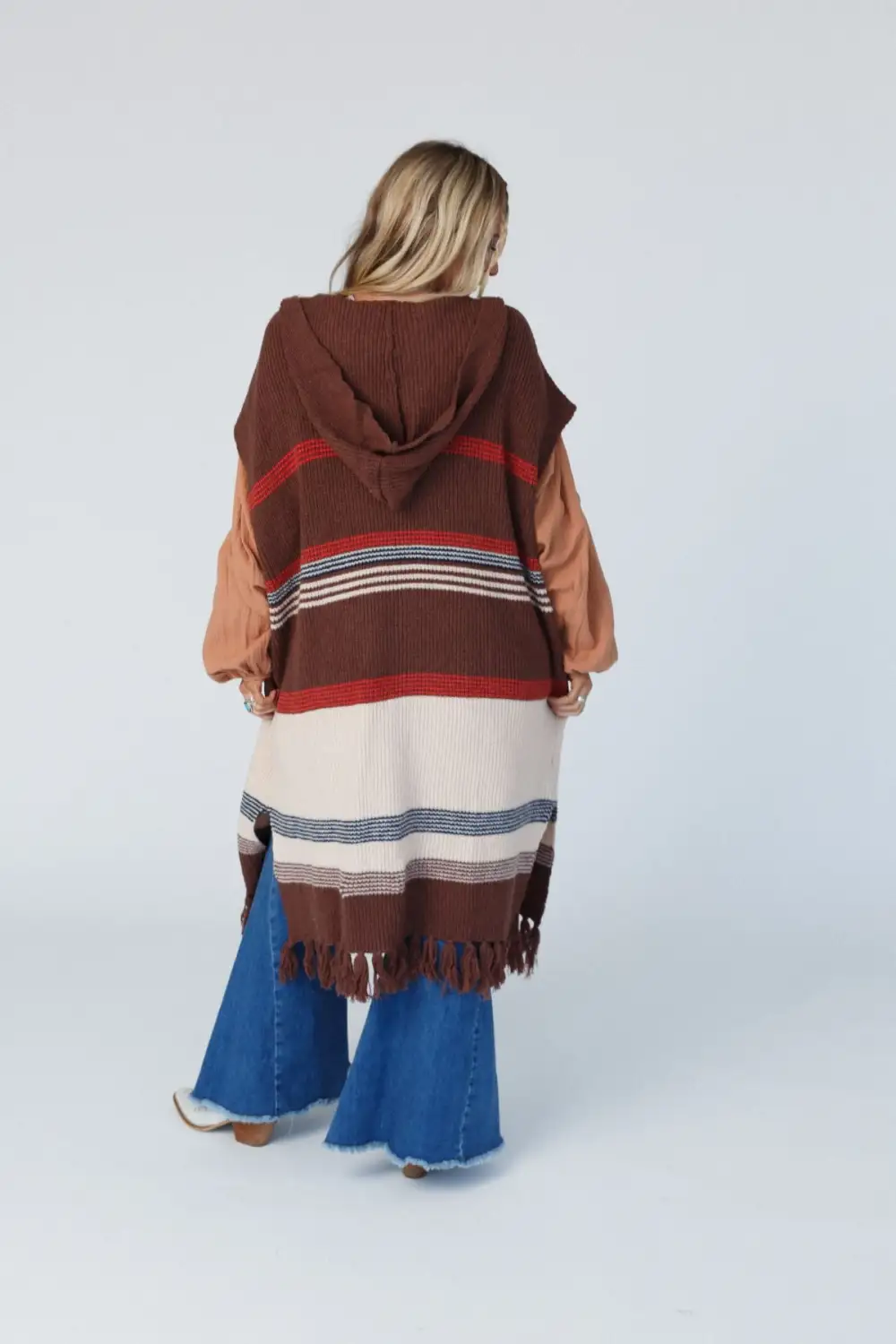 Streak Of Luck Kimono Sleeve Cardigan - Mocha