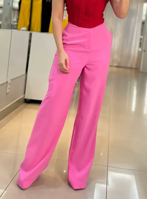 Sophisticated and comfortable with Flora wide-leg trousers