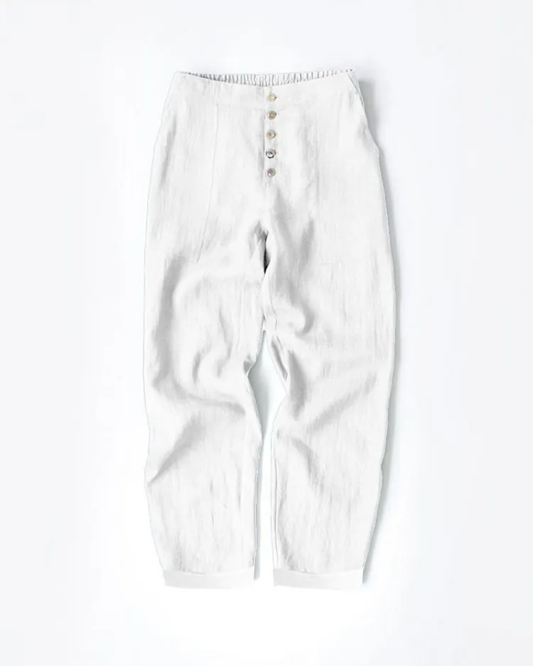Button Cropped Pants