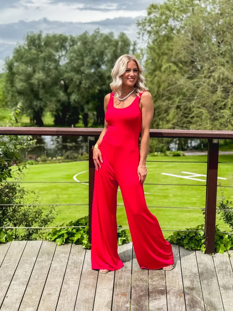 TRISS JUMPSUIT - RED