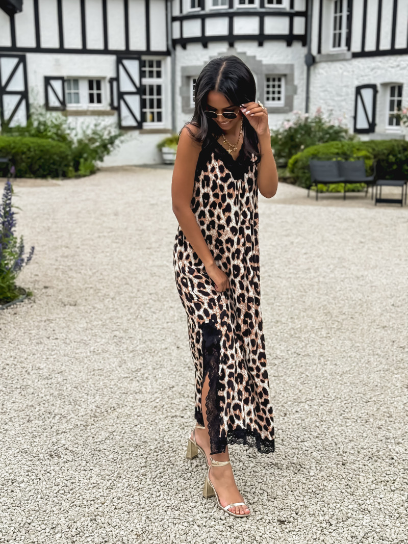 ORLANE LEOPARD LONG DRESS