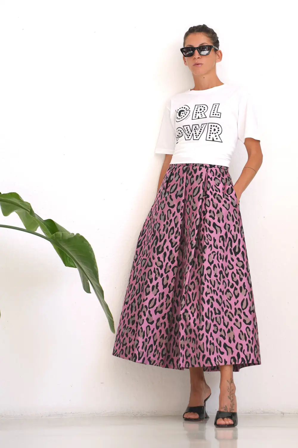 Gonna Animalier LX Pink