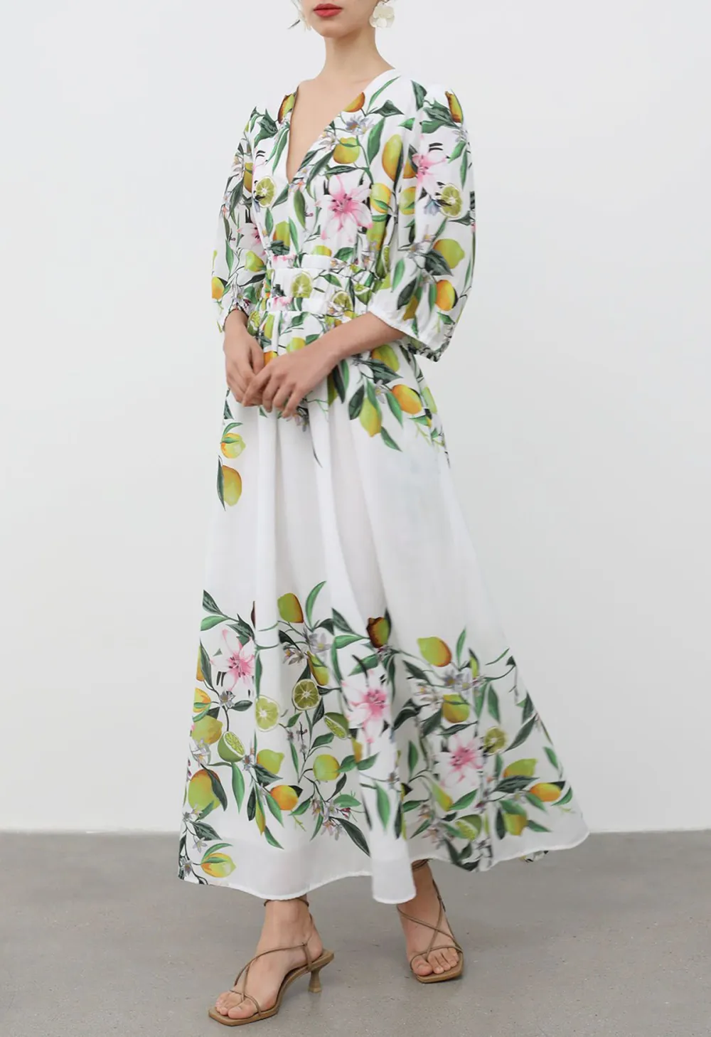 LILY AND LEMON PRINTED MAXI DRESS