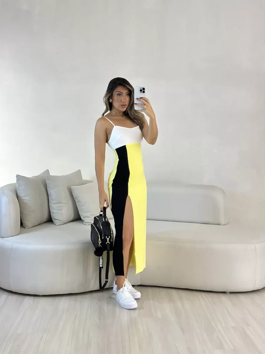 Off Color Midi Dress