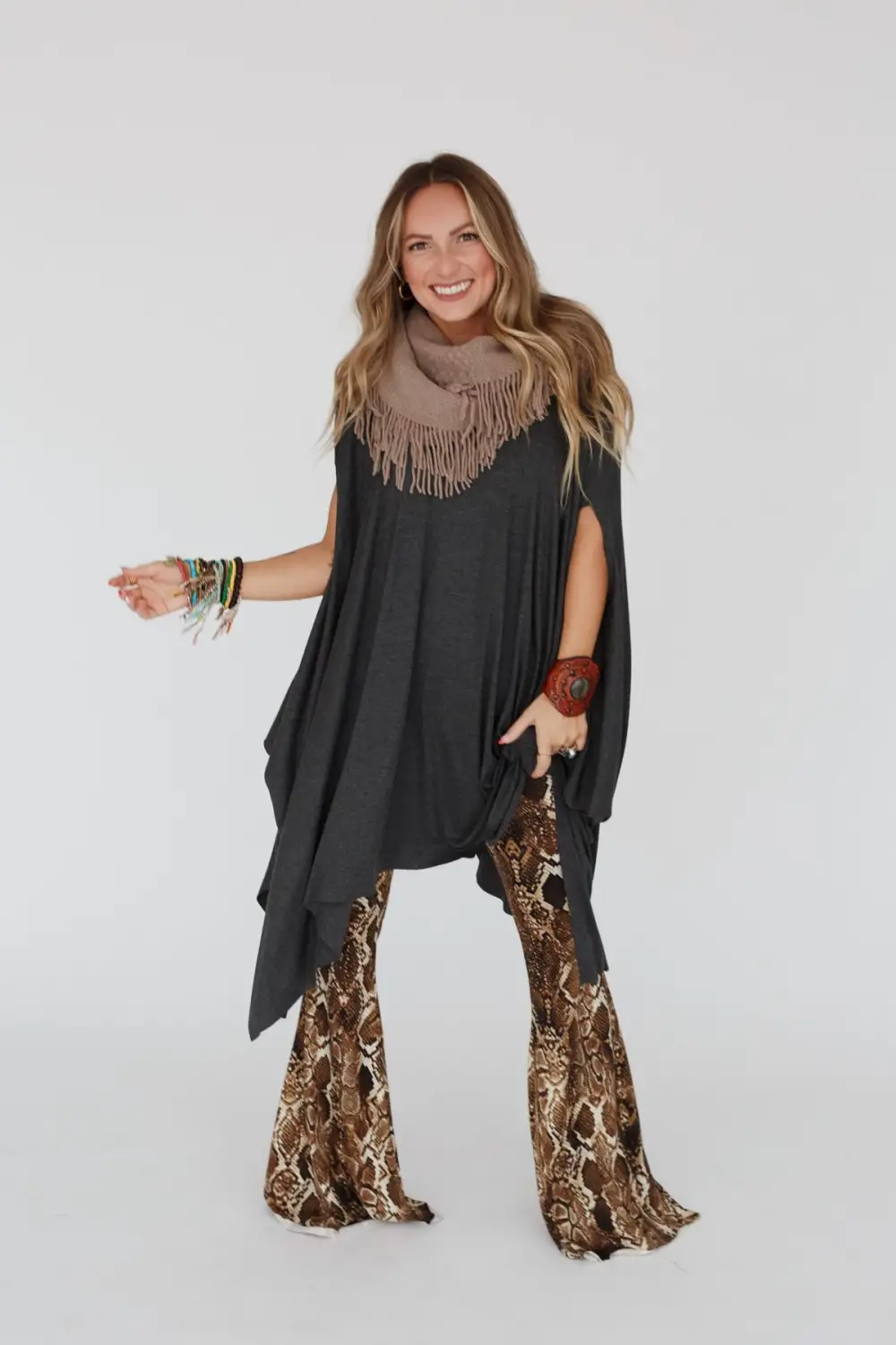 The Wren Tunic - Charcoal