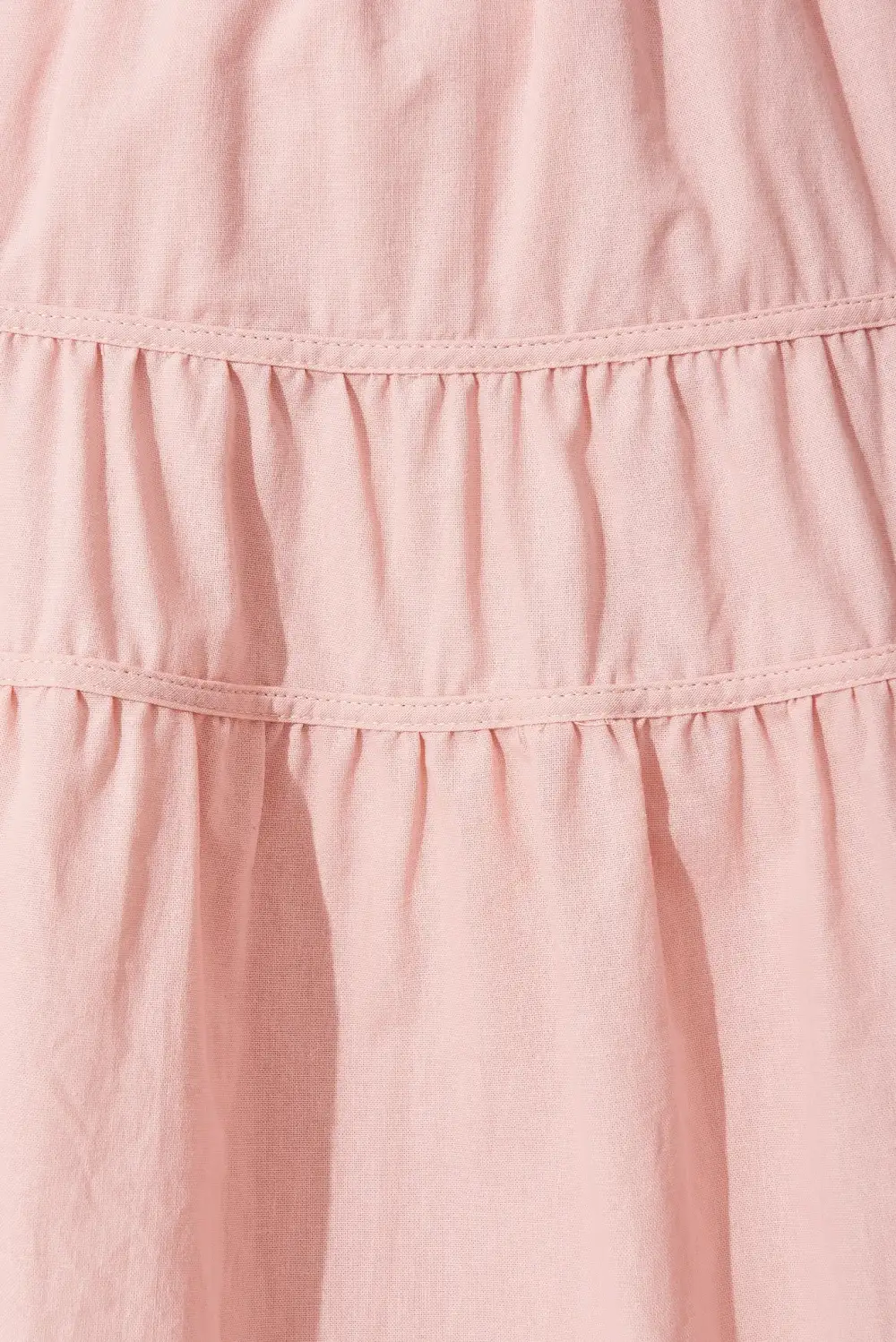 Amalie Midi Dress In Blush Pink Cotton