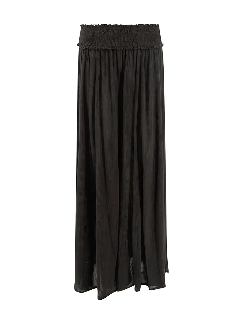 Bohemian Black Cotton Breeze Trousers