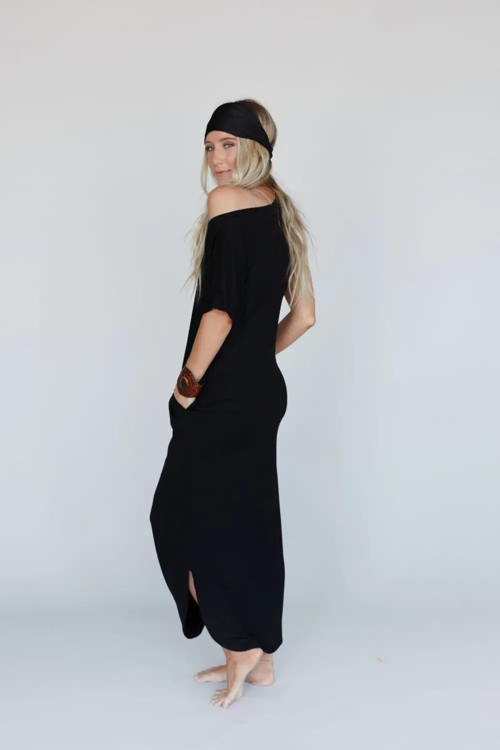 Call It Comfort Tee Dress - Black