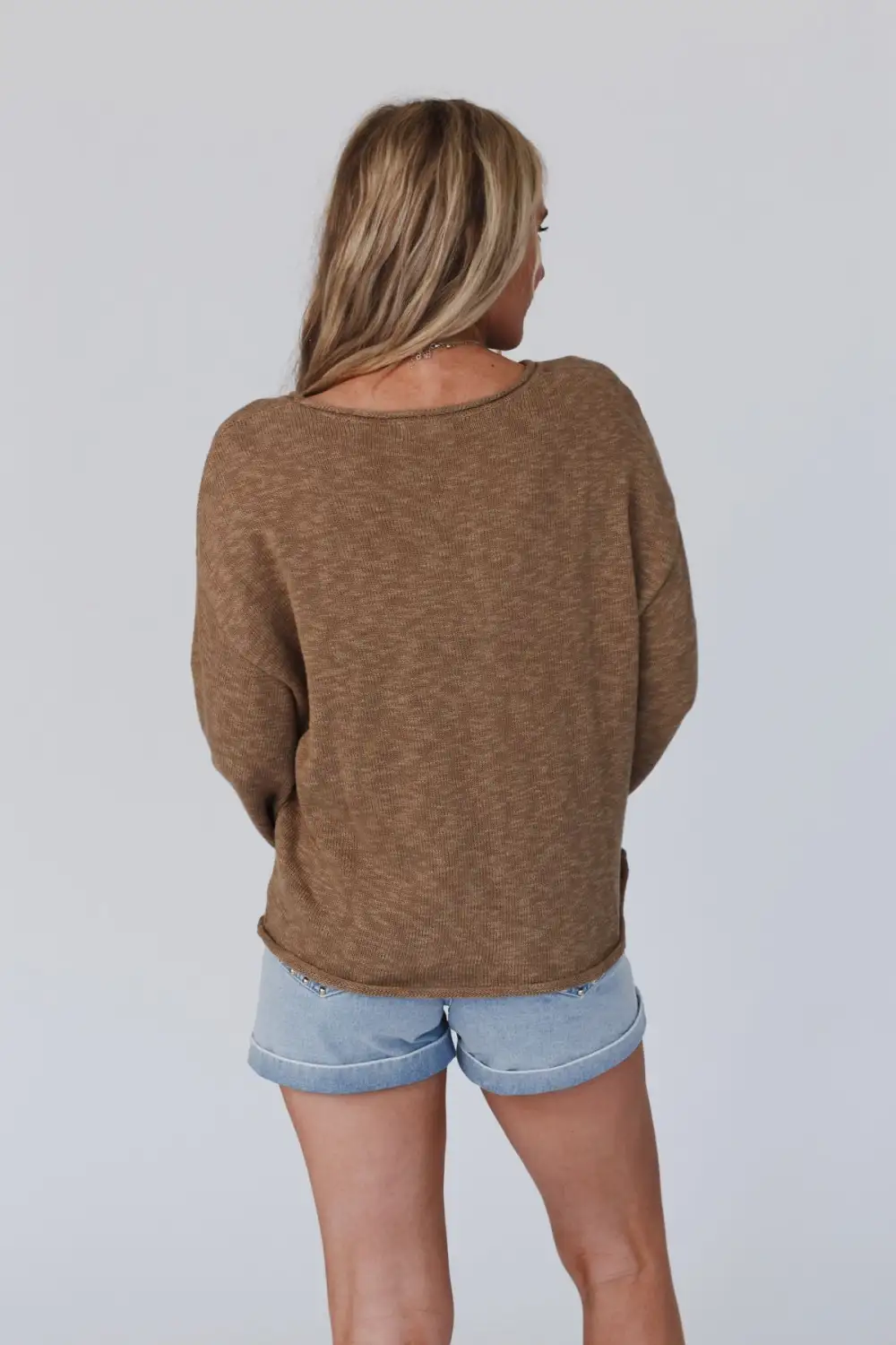 Made You Smile Sweater - Taupe