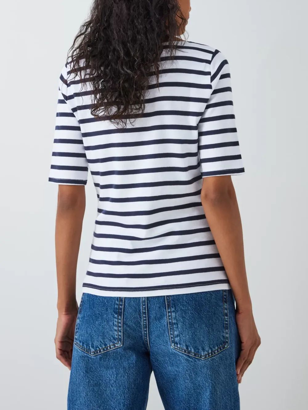 Striped Boat Neck Top