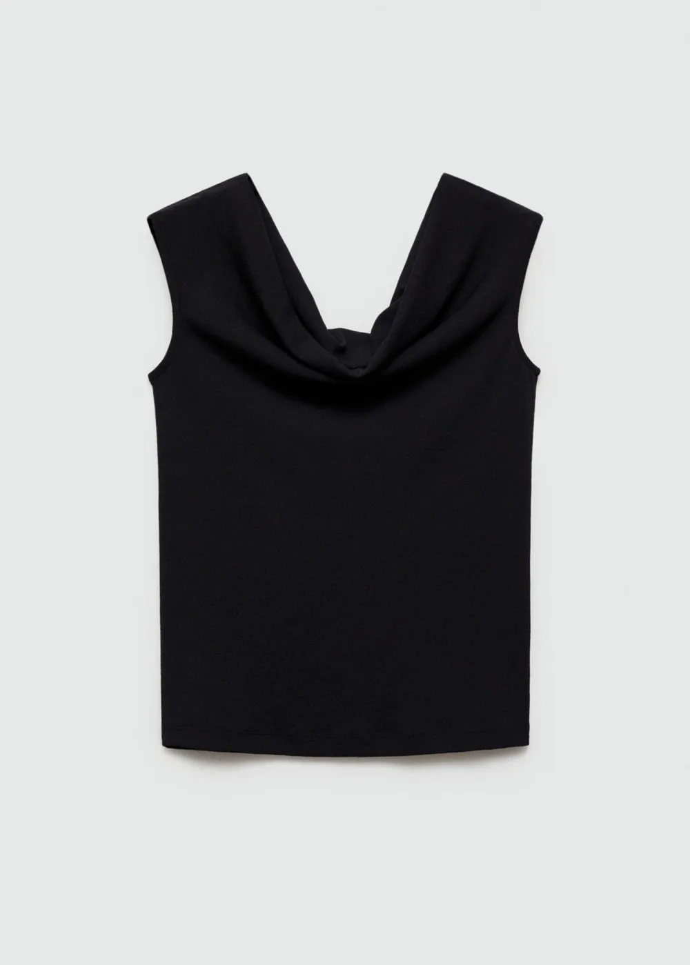 Draped neckline top