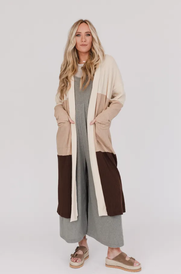 Triple Charm Cardigan - Oatmeal Khaki Brown