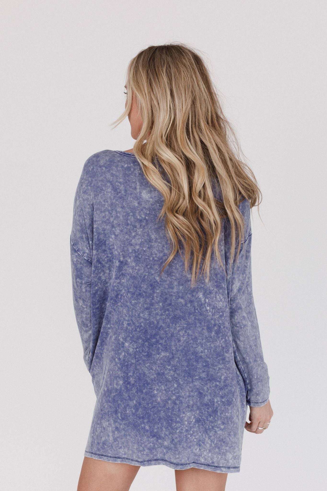 Archie Drop Shoulder Tunic - Blue