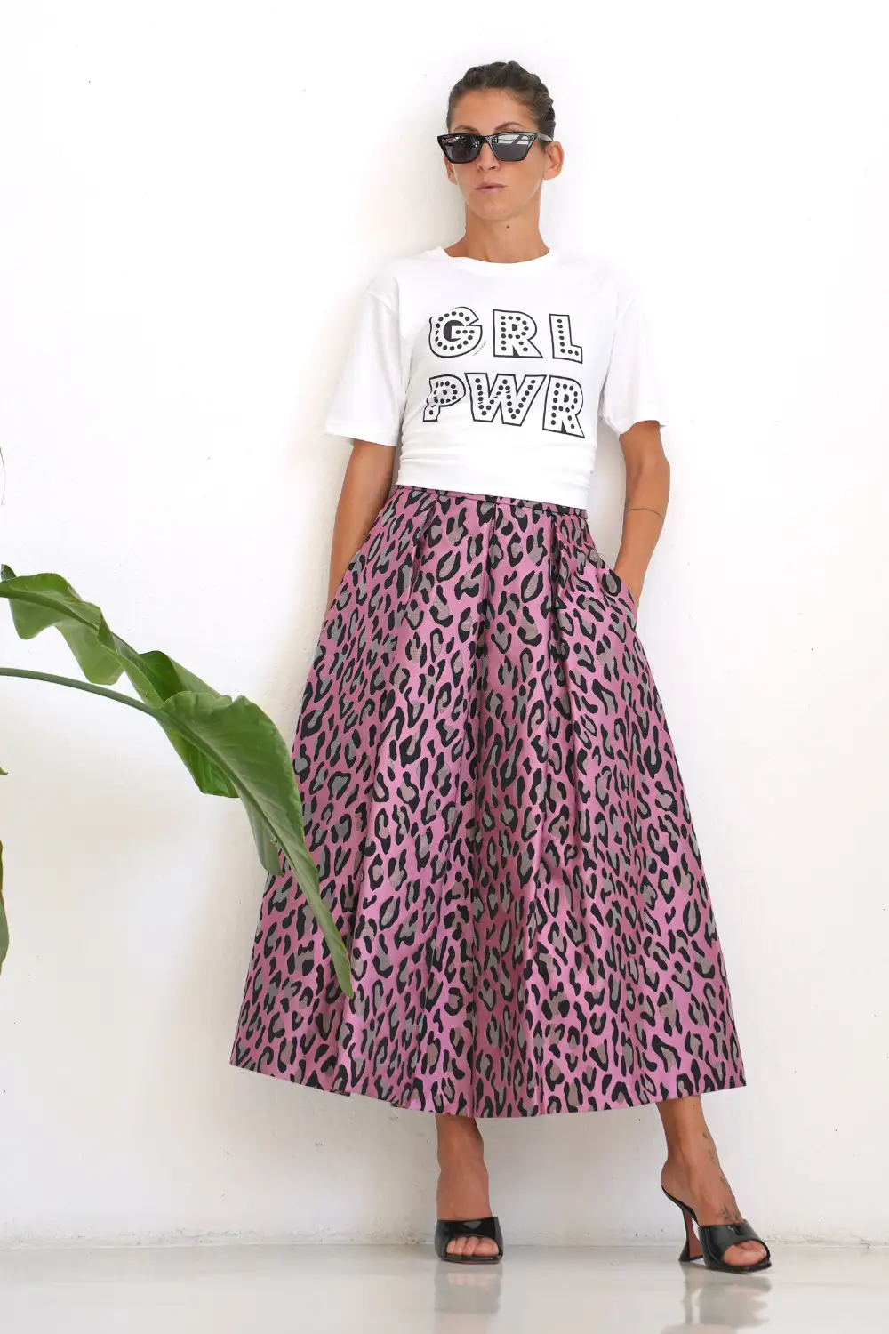 Gonna Animalier LX Pink