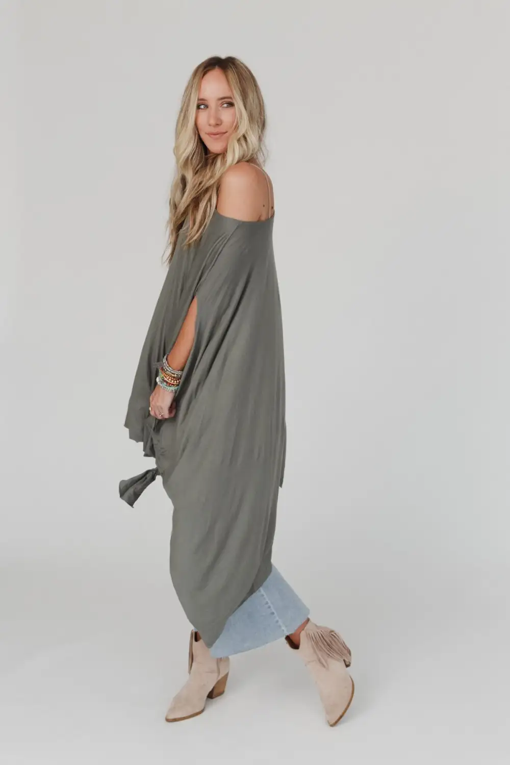 The Wren Tunic - Light Olive