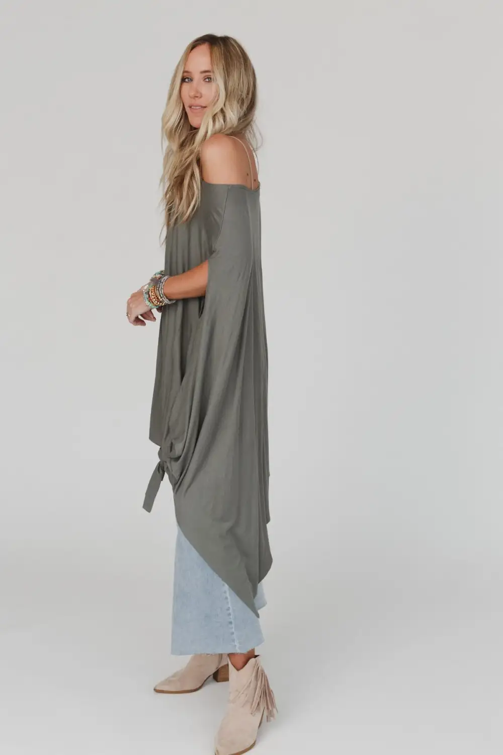 The Wren Tunic - Light Olive