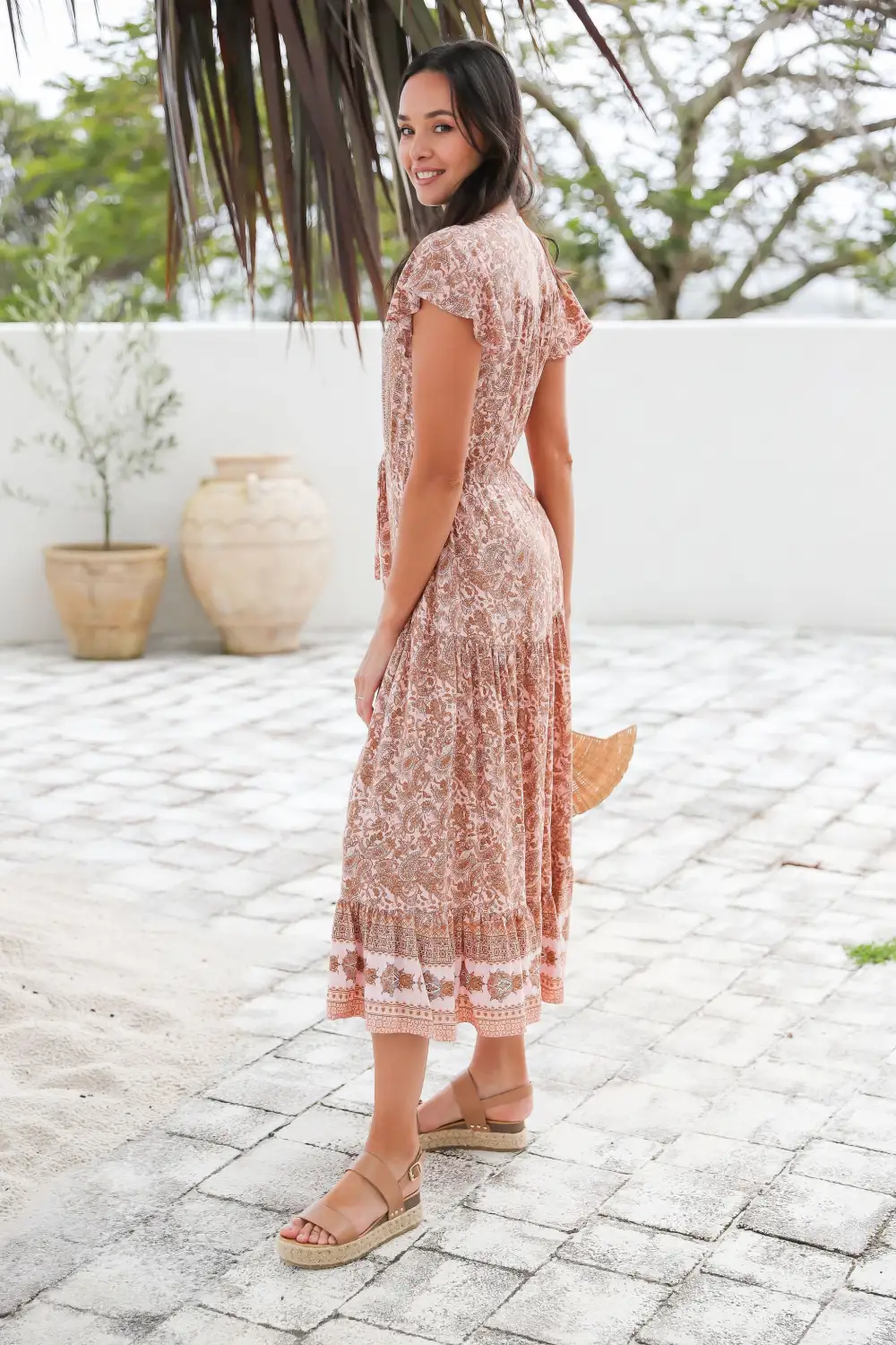 The Cora Maxi Dress - Creme Brulee