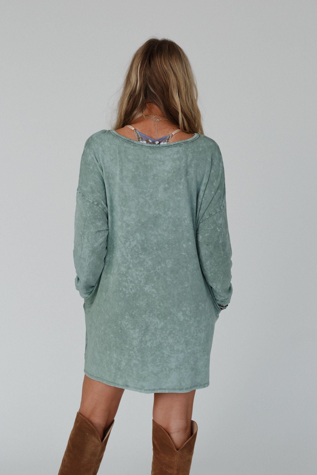 Archie Drop Shoulder Tunic - Olive