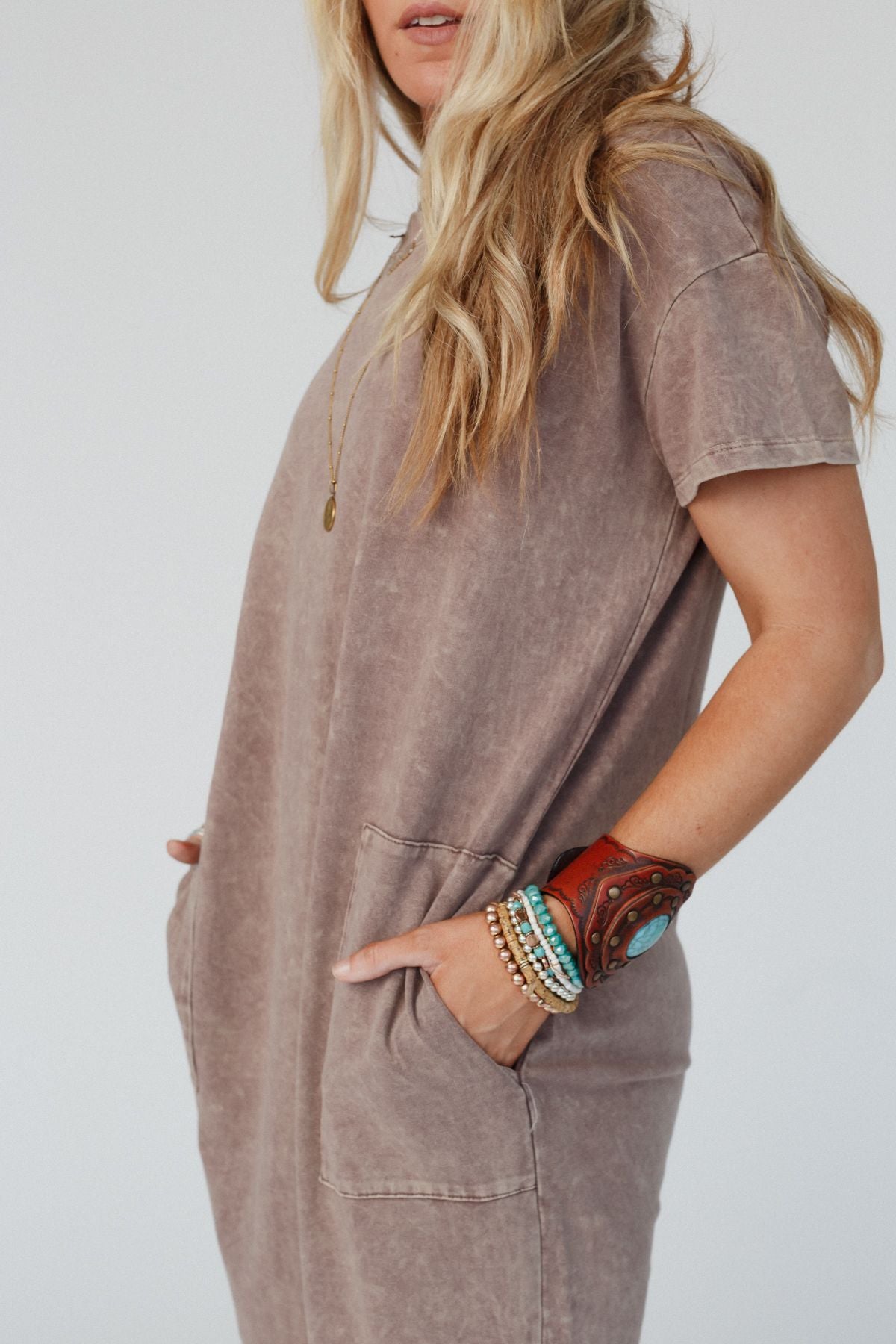 Long Weekend Maxi Tee Dress - Ash Mocha