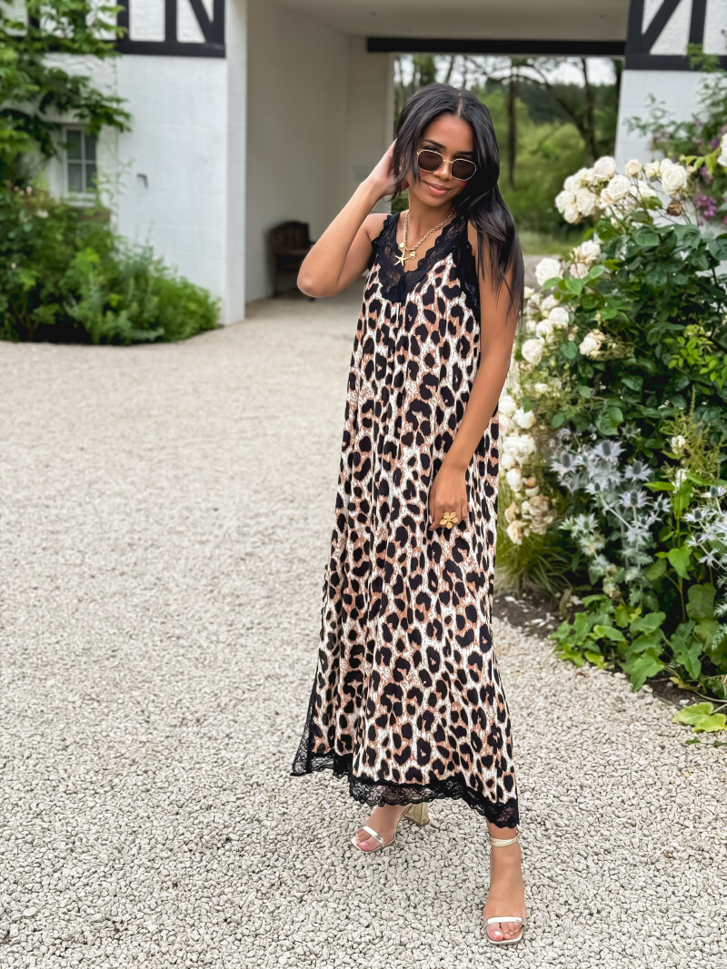 ORLANE LEOPARD LONG DRESS