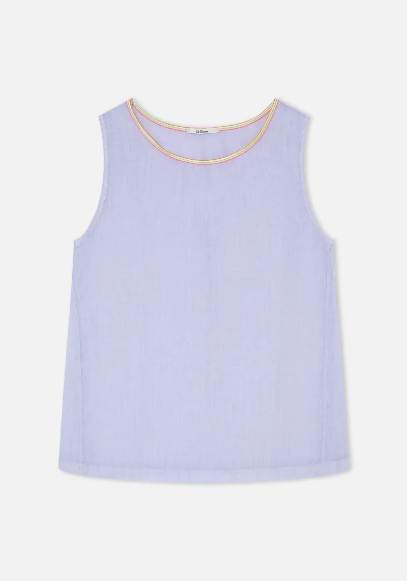 LILAC LINEN POMELO TOP