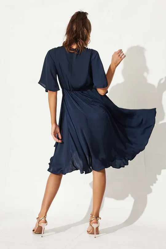 Helsinki Dress in Navy