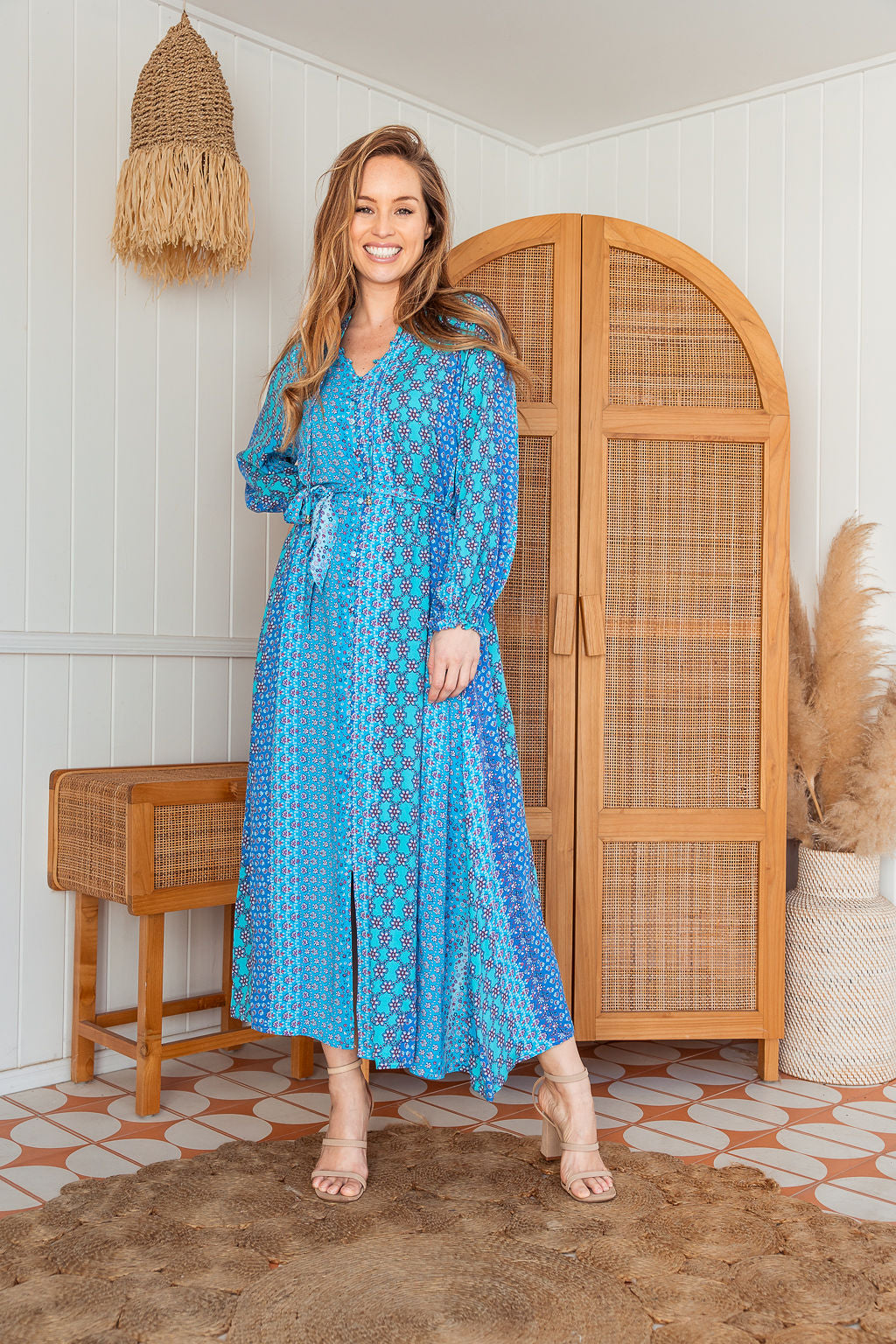 The Bonnie Dress - Bohemian Blue