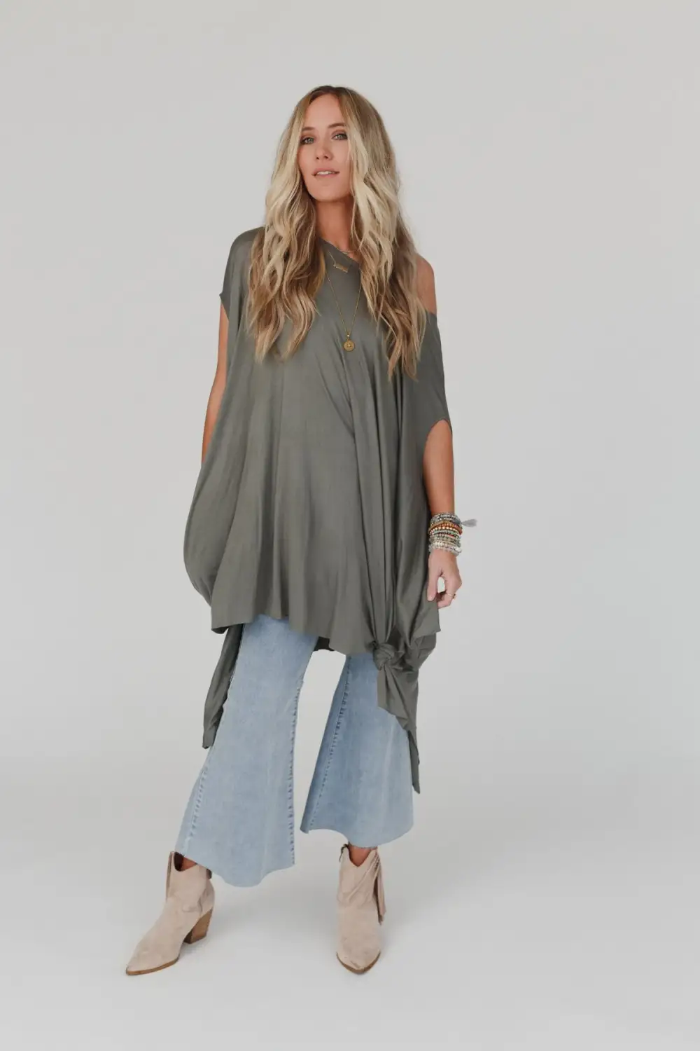 The Wren Tunic - Light Olive