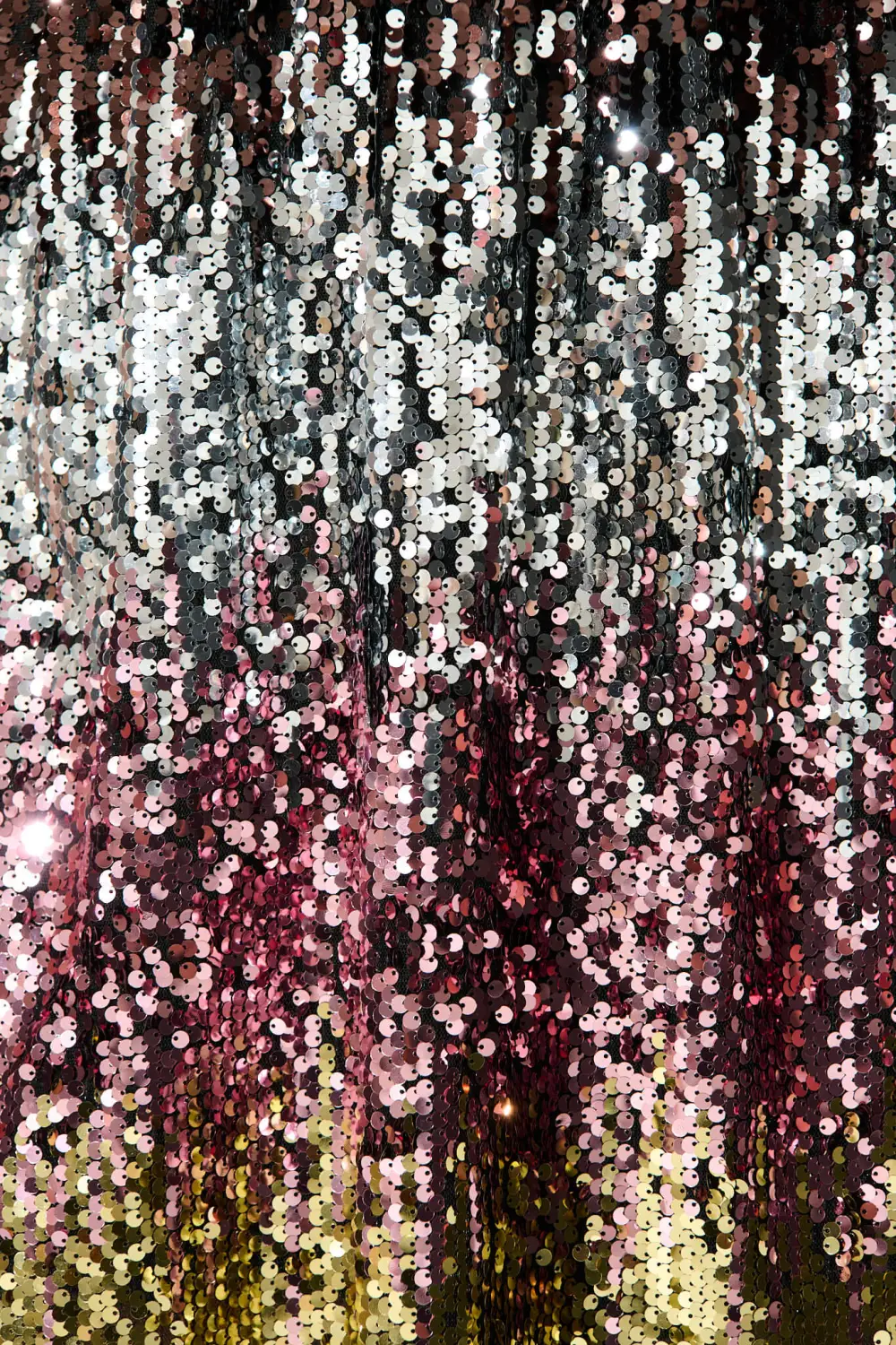 Crazy In Love Dress In Pink And Gold Ombre Sequin