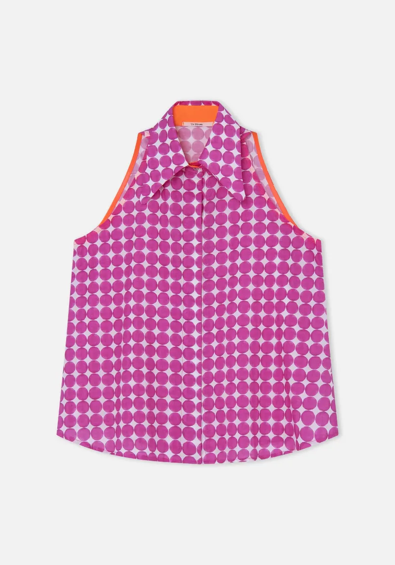 PINK DOTS TONIC SHIRT