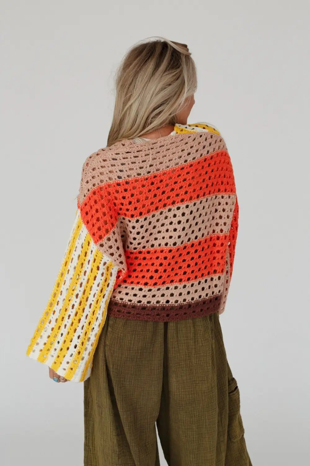 Chasing Sunsets Cardigan - Orange Multi