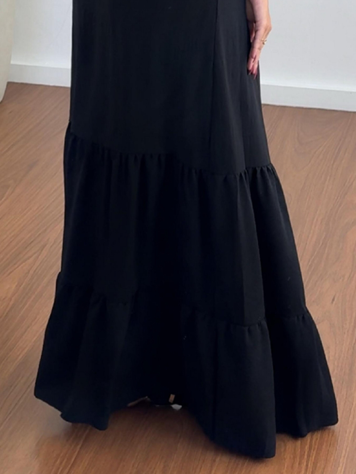 LONG BLACK DEC DRESS