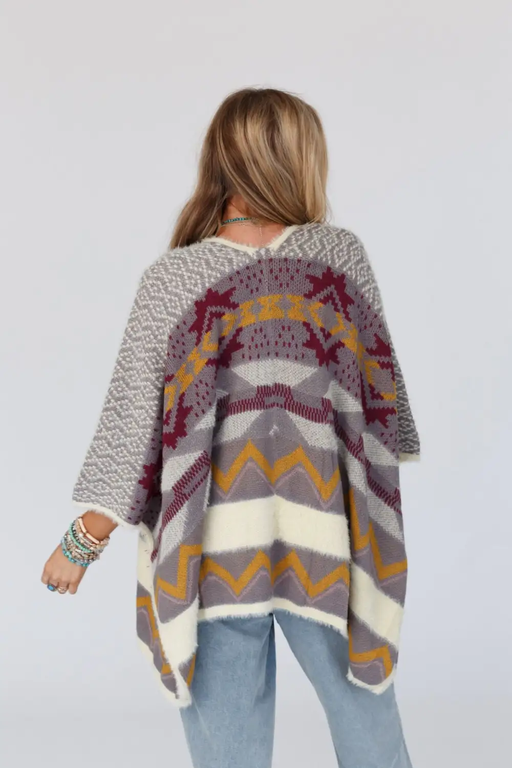 Belize Kimono Sleeve Cardigan - Burgundy