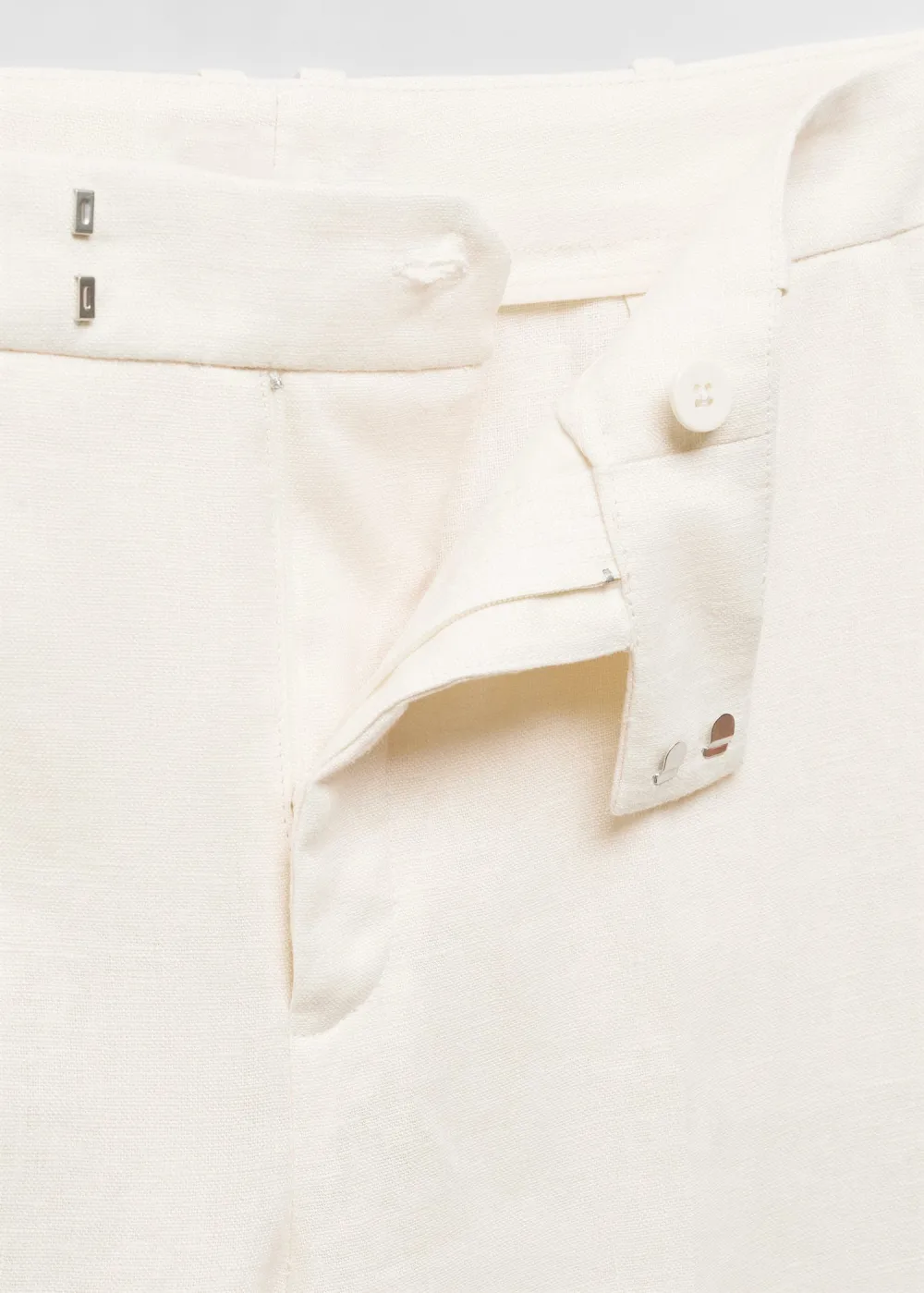 100% linen suit trousers