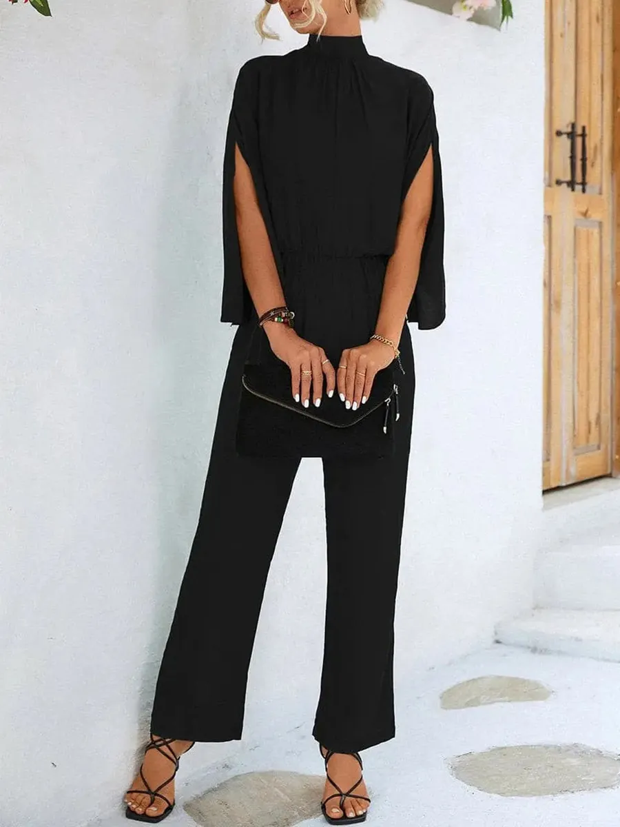 Elegant high-neck jumpsuit for women