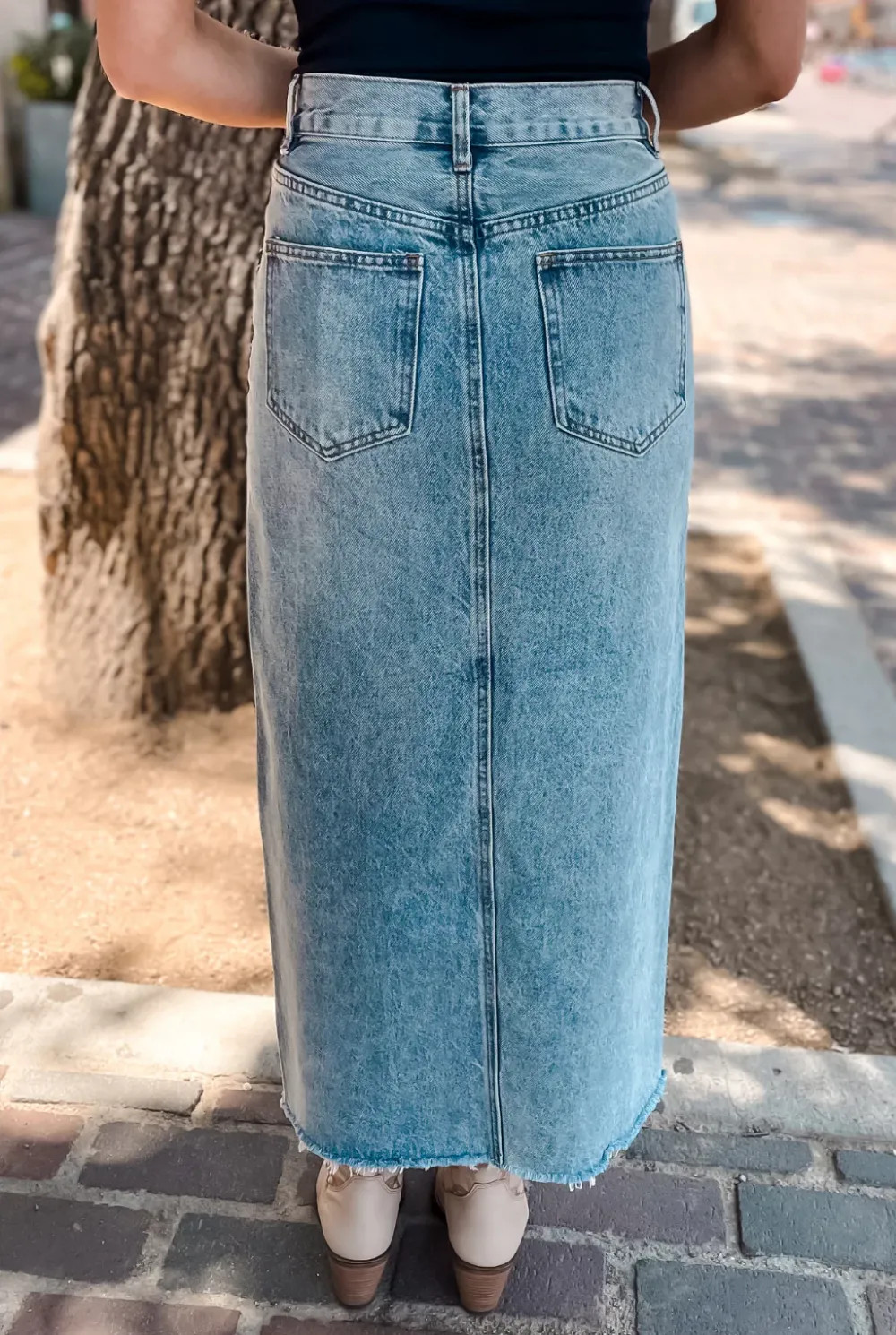 Avani Denim Skirt - Blue