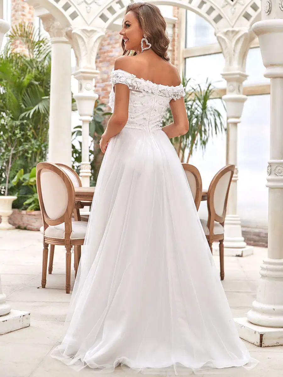 Strapless A-Line Off Shoulders Wholesale Wedding Dresses