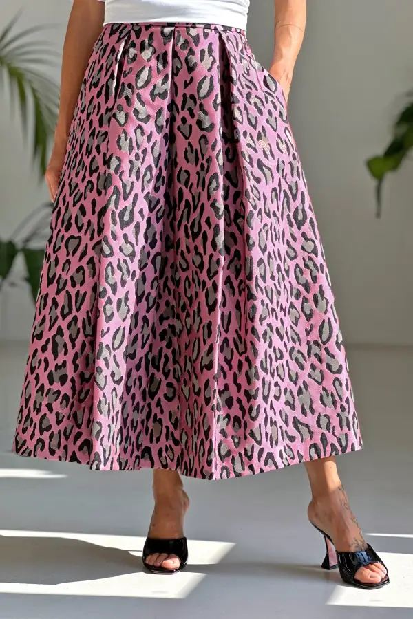 Gonna Animalier LX Pink